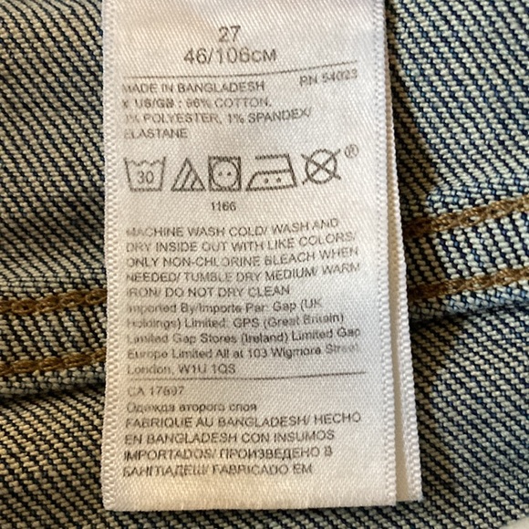 Banana Republic High Rise Straight Indigo Blue Size 27 - Picture 6 of 12